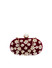 Dhiyona NR Maroon & White Embroidered Box Clutch