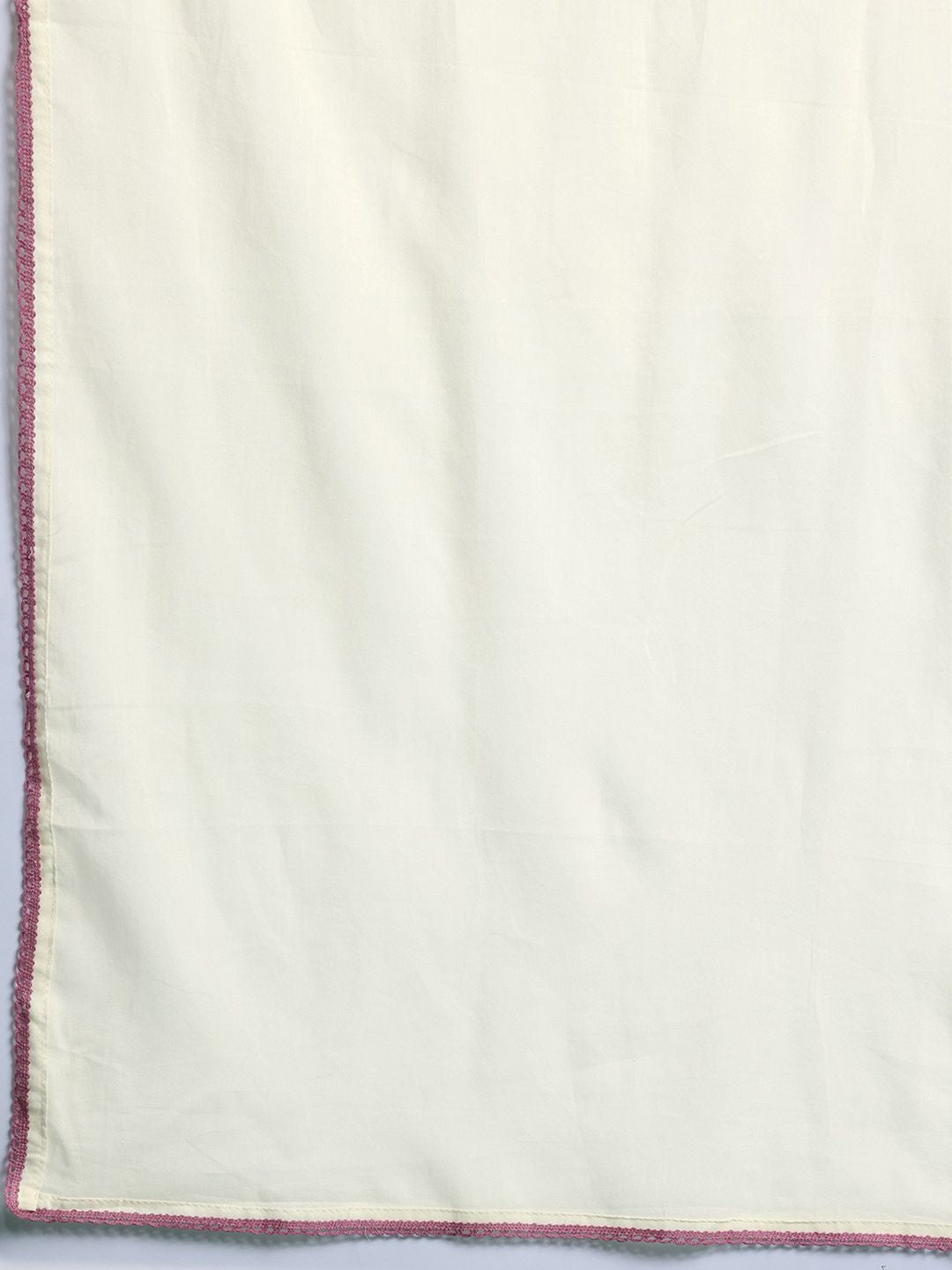 Dhiyona IE Floral Embroidered Panelled Thread Work Pure Cotton Kurta With Trousers & Dupatta