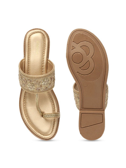 Dhiyona AK Ethnic Embellished One Toe Flats