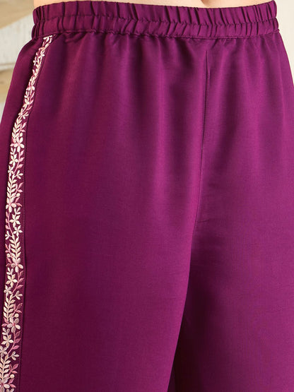 Dhiyona IE Embroidered Shirt & Trousers Co-Ord