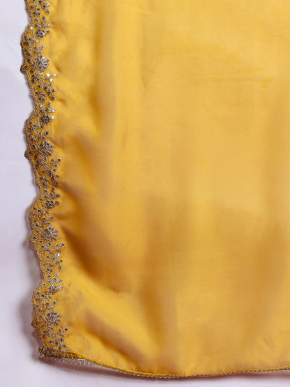 Women Floral Embroidered Kurta with Trousers & With Dupatta