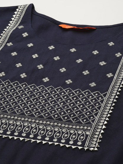 Dhiyona IE Ethnic Motifs Embroidered Sequinned Kurta