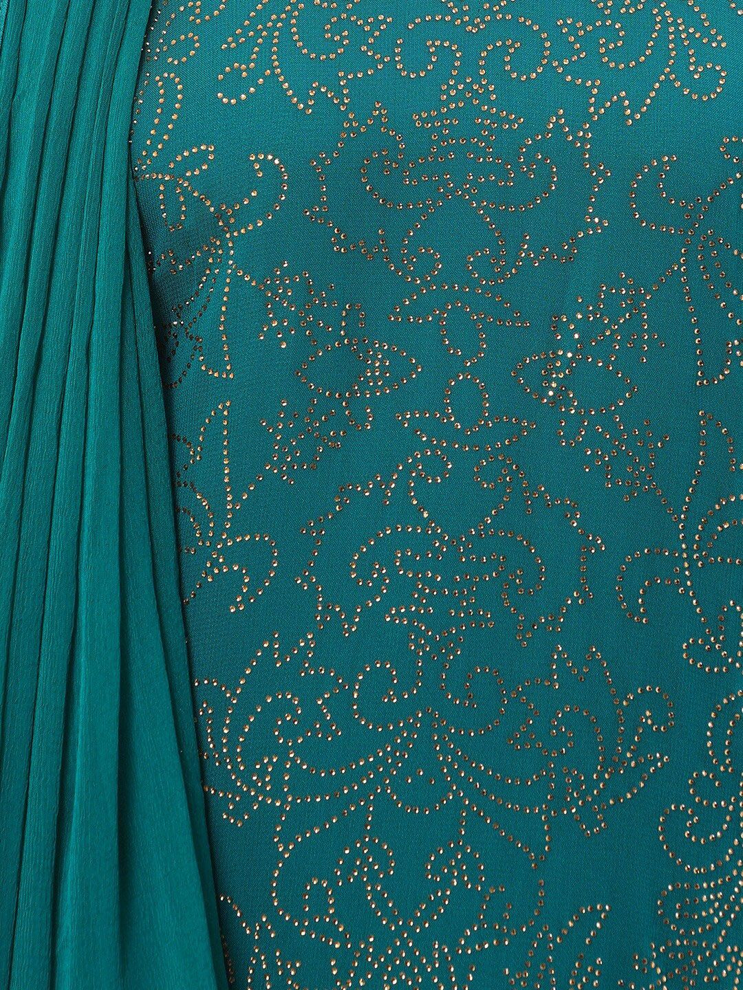 Dhiyona SO Women's Women Green Ethnic Motifs Kurti with Sharara & Dupatta