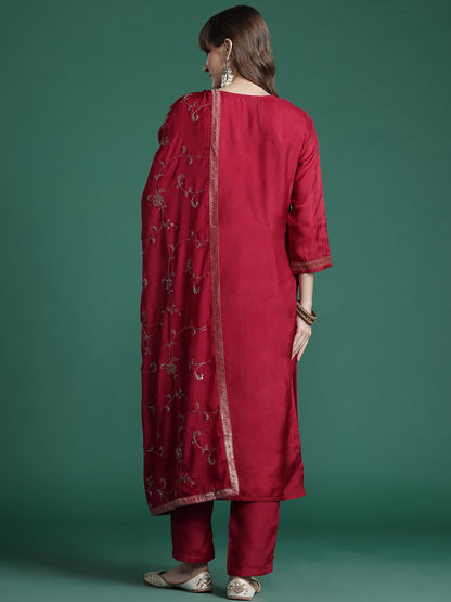 Ethnic Motifs Kurta with Trousers & Dupatta