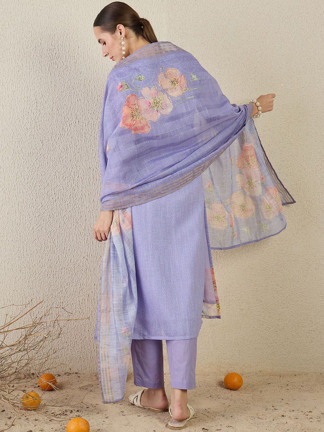 Women Floral Printed Kurta with Trousers & Dupatta