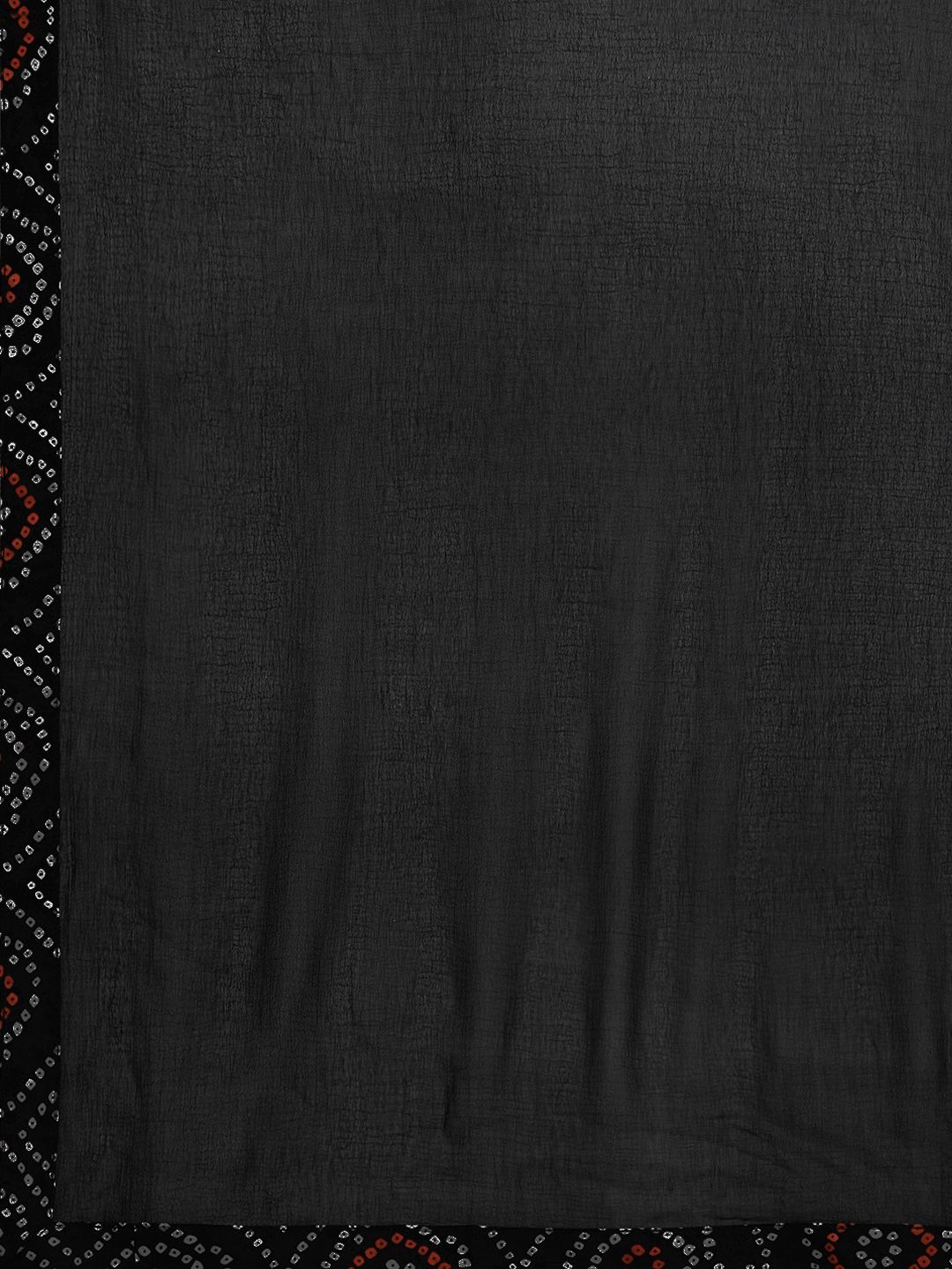 Women Black Bandhani Printed Pure Cotton Kurta with Palazzos & With Dupatta