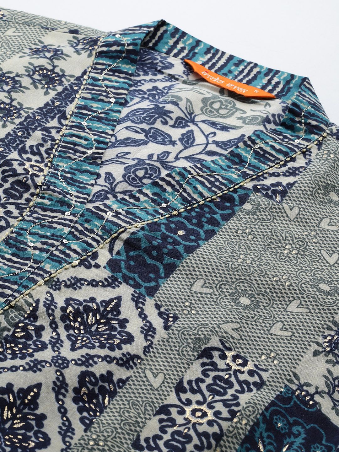 Women Ethnic Motifs Printed Pure Cotton Kurta with Trousers & With Dupatta