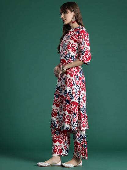 Dhiyona IE Ethnic Motifs Printed Kurta with Palazzos