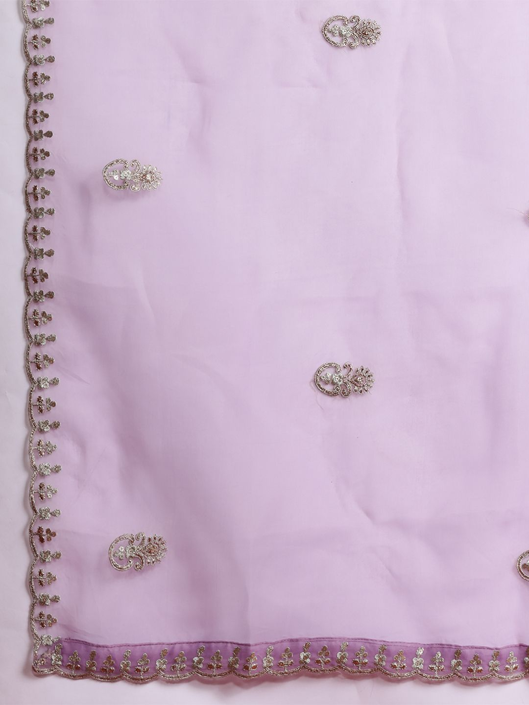 Ethnic Motifs Embroidered Kurta with Trousers & With Dupatta