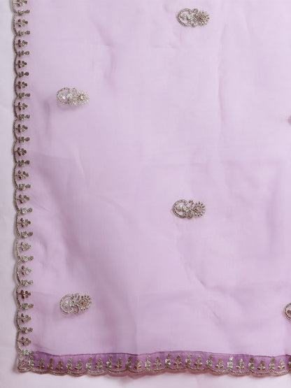 Ethnic Motifs Embroidered Kurta with Trousers & With Dupatta