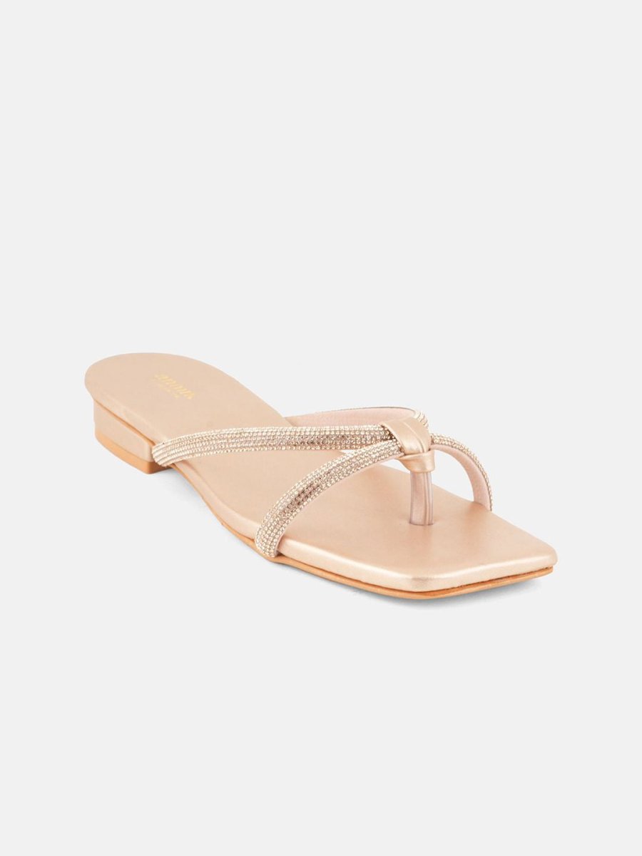 Dhiyona AK Women Embellished Open Toe Flats