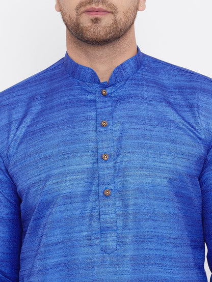 Men's Green Silk Blend Straight Kurta Pyjama Set
