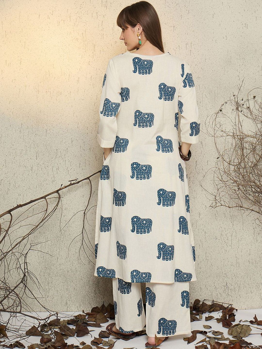 Women Ethnic Motifs Printed Kurta with Palazzo