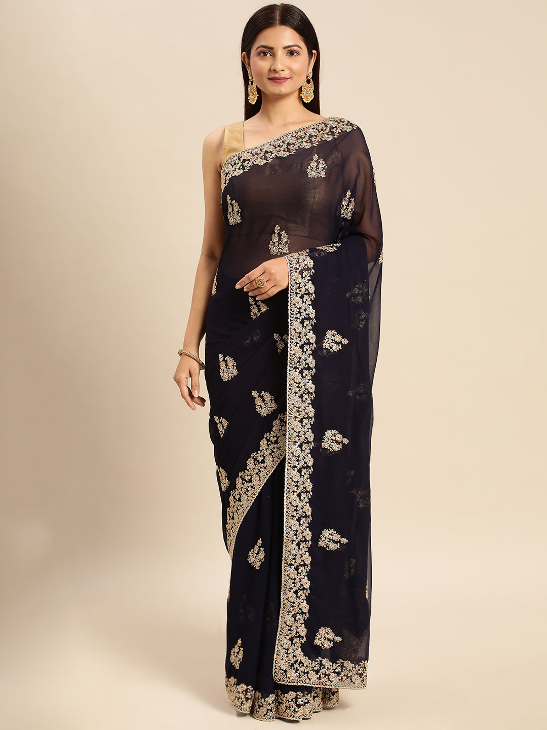 Dhiyona KS Women's Embroidered Ethnic Saree