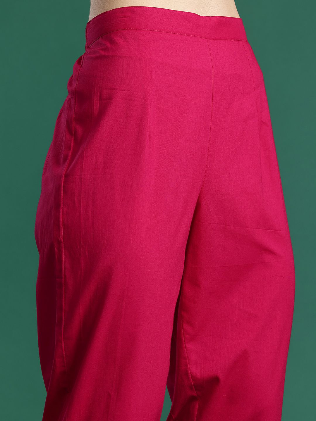 Floral Printed Pure Cotton Kurta with Trousers & Dupatta