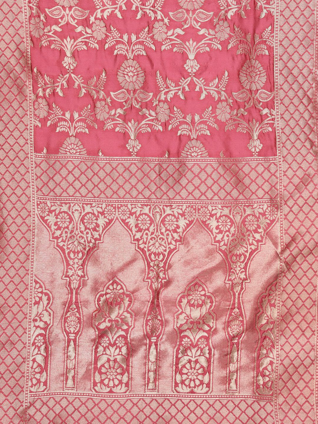 Dhiyona VA Women's Ethnic Motifs Yoke Design Sequinned Plus Size Kurta with Palazzos & Dupatta