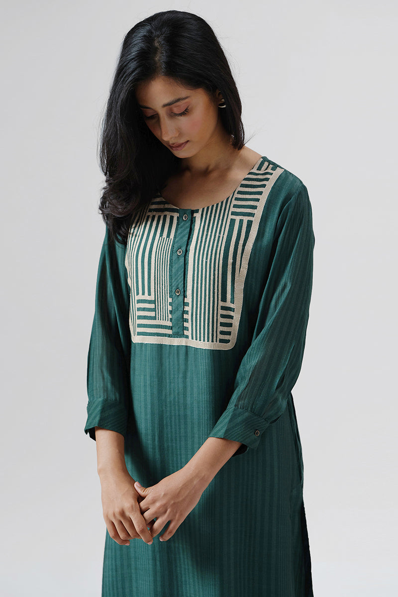 Women's Posy Green Bemberg Silk Co-ord Set