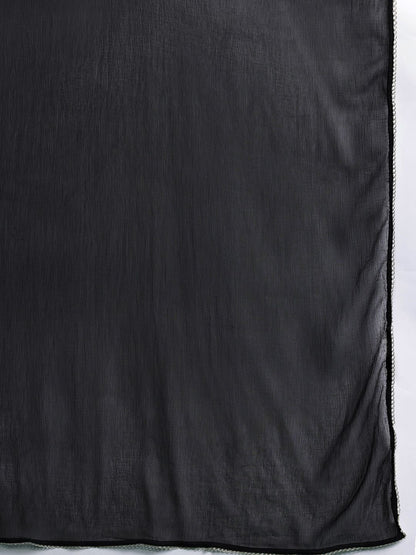 Ethnic Motifs Embroidered Angrakha Kurta with Trousers & Dupatta