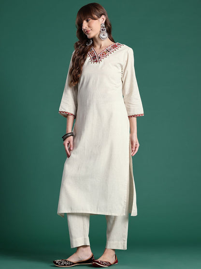 Ethnic Motifs Embroidered Kurta with Palazzos