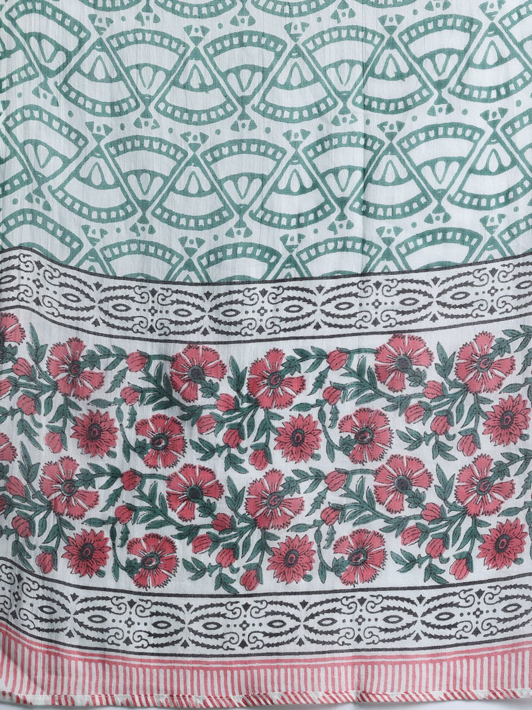 Dhiyona IE Floral Printed Pure Cotton Kurta with Trousers & With Dupatta