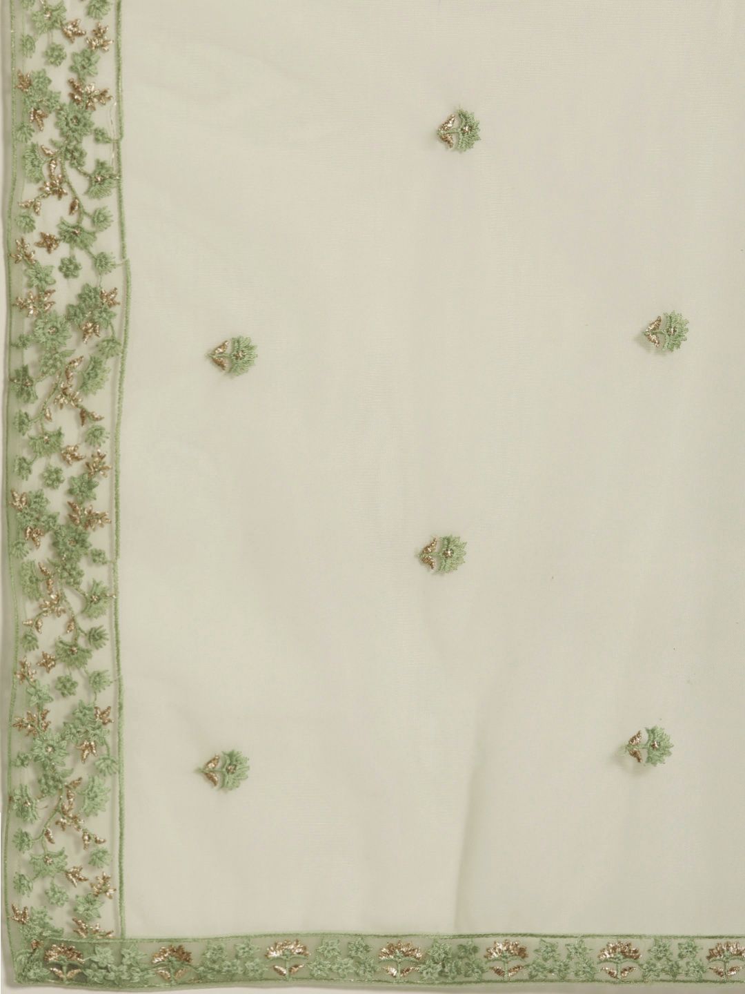 Dhiyona PD Women Women Floral Embroidered Empire Thread Work Net Jashn Kurta Set