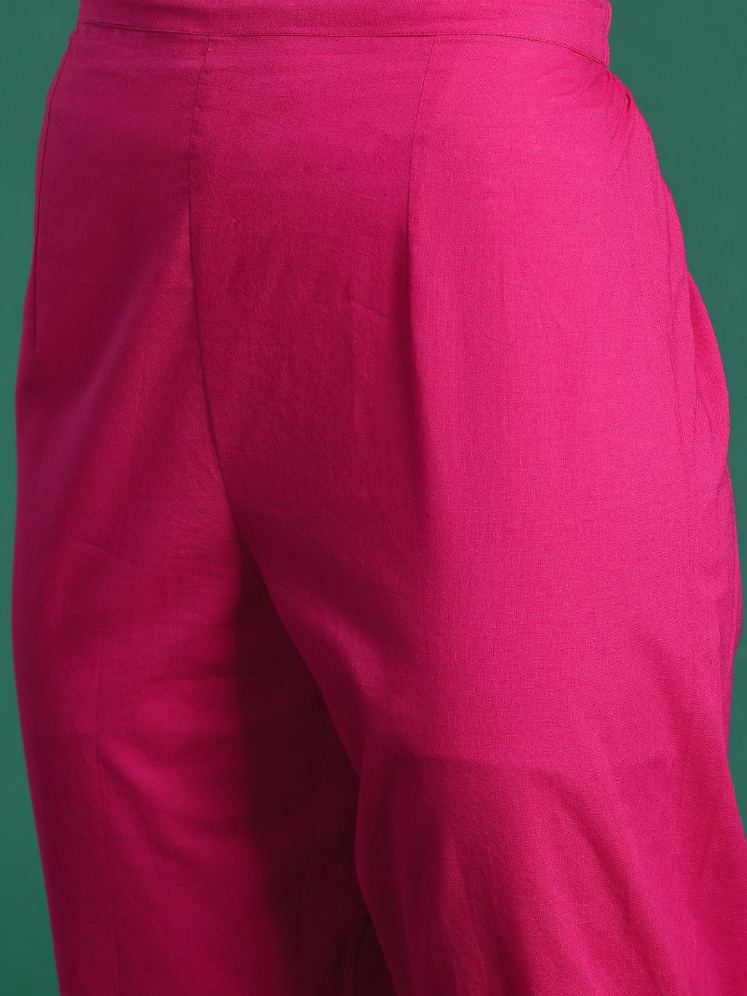 Dhiyona IE Floral Printed Regular Pure Cotton Kurta with Trousers & Dupatta