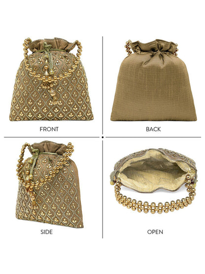 Dhiyona NR Embroidered Potli Clutch