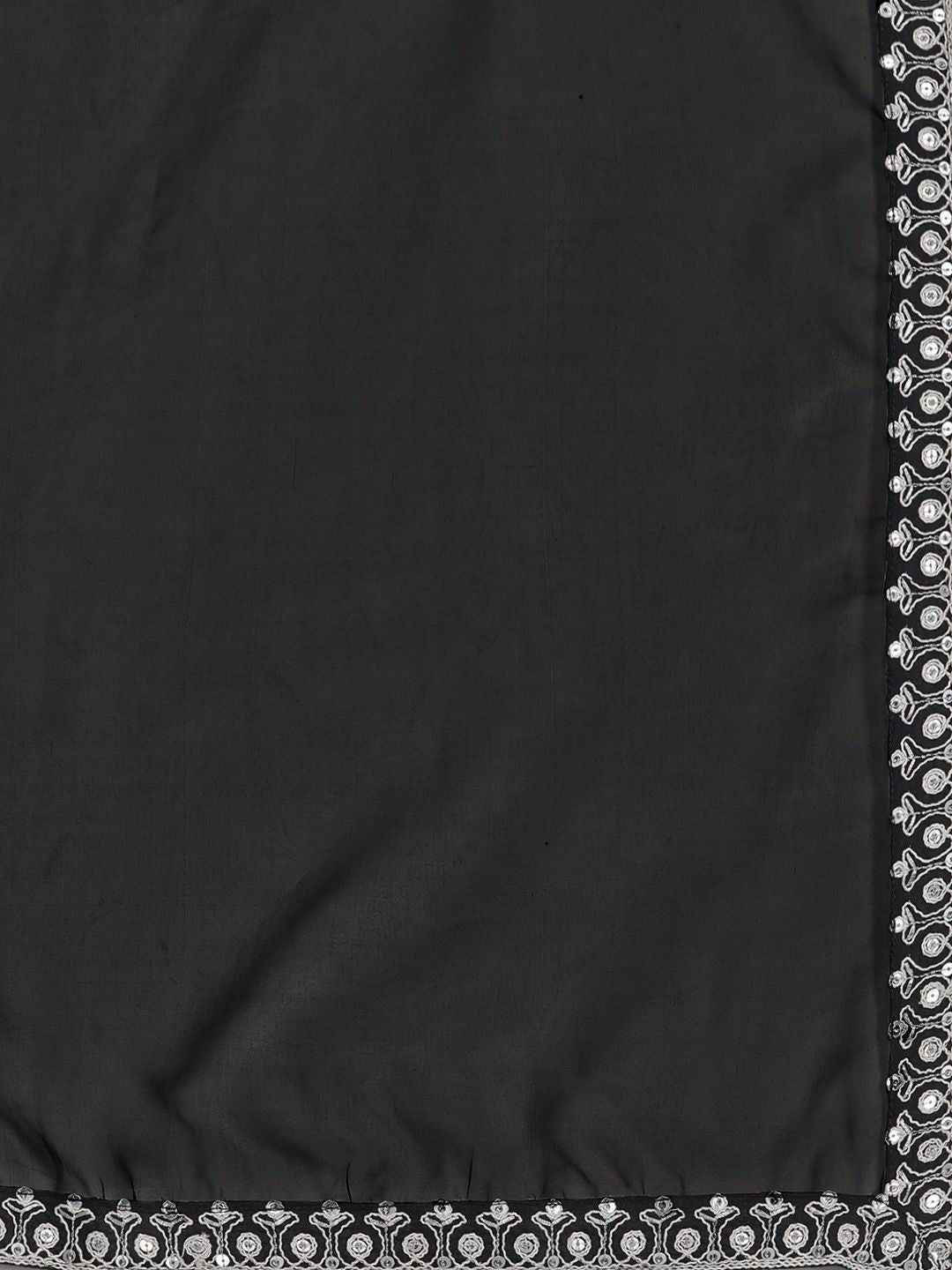 Women Floral Yoke Design Regular Thread Work Kurta with Trousers & Dupatta