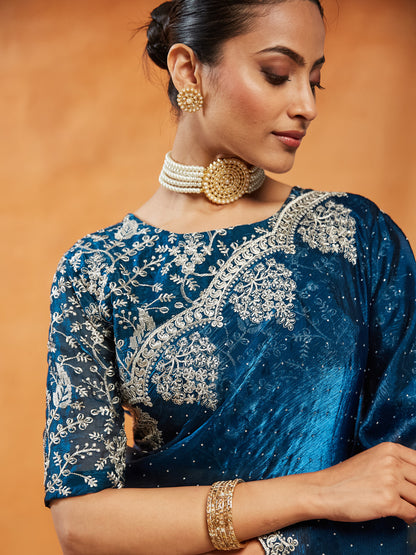Dhiyona KS Women's Embellished Embroidered Saree