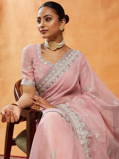 Dhiyona KS Women's Women Embellished Embroidered Saree