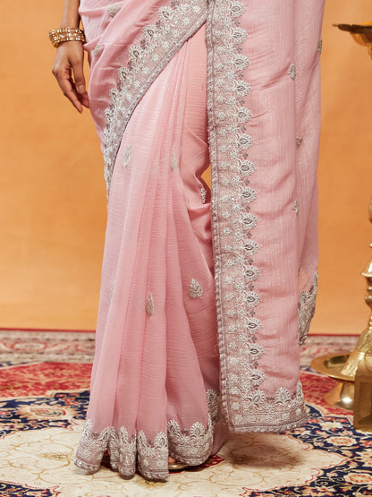 Dhiyona KS Women's Women Embellished Embroidered Saree