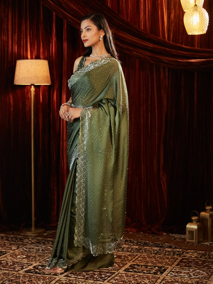 Dhiyona KS Women's Embellished Embroidered Saree
