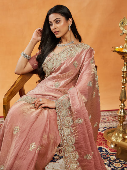 Dhiyona KS Women's Embellished Embroidered Saree