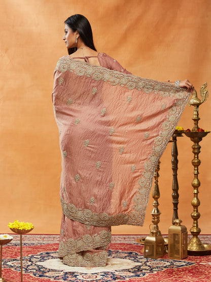 Dhiyona KS Women's Embellished Embroidered Saree