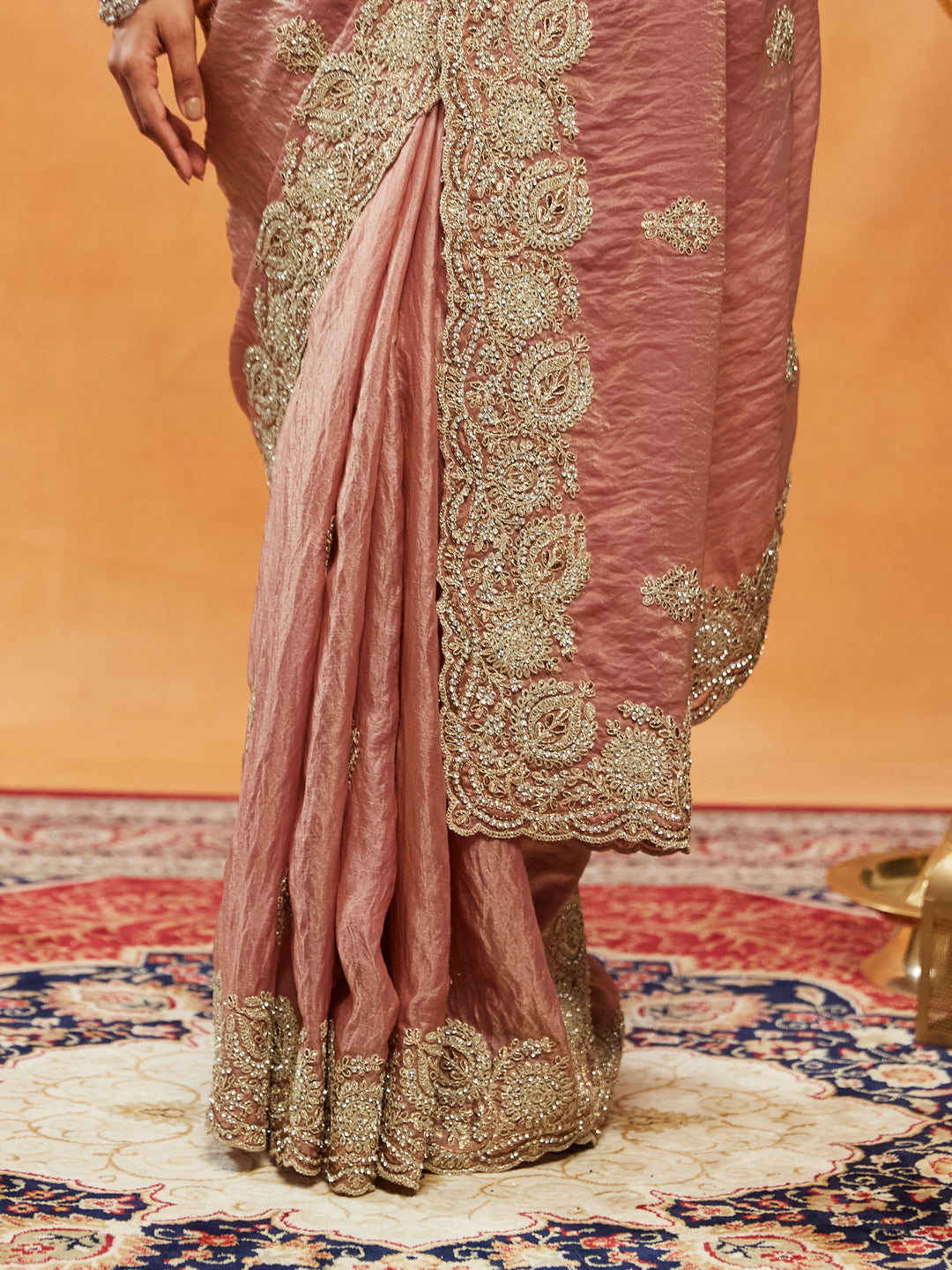 Dhiyona KS Women's Embellished Embroidered Saree