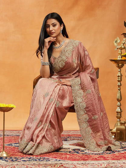 Dhiyona KS Women's Embellished Embroidered Saree