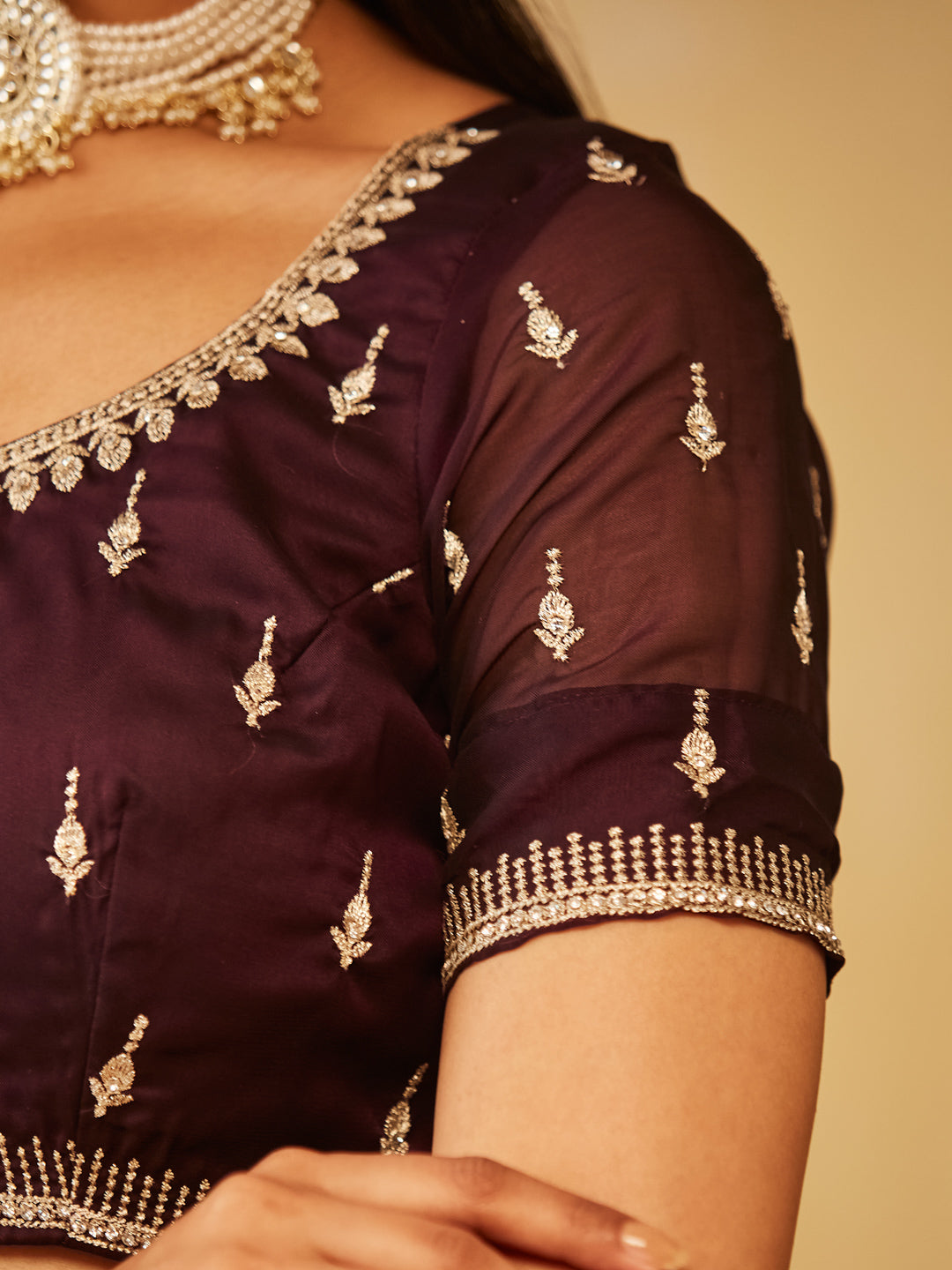 Dhiyona KS Women's Women Embroidered Saree