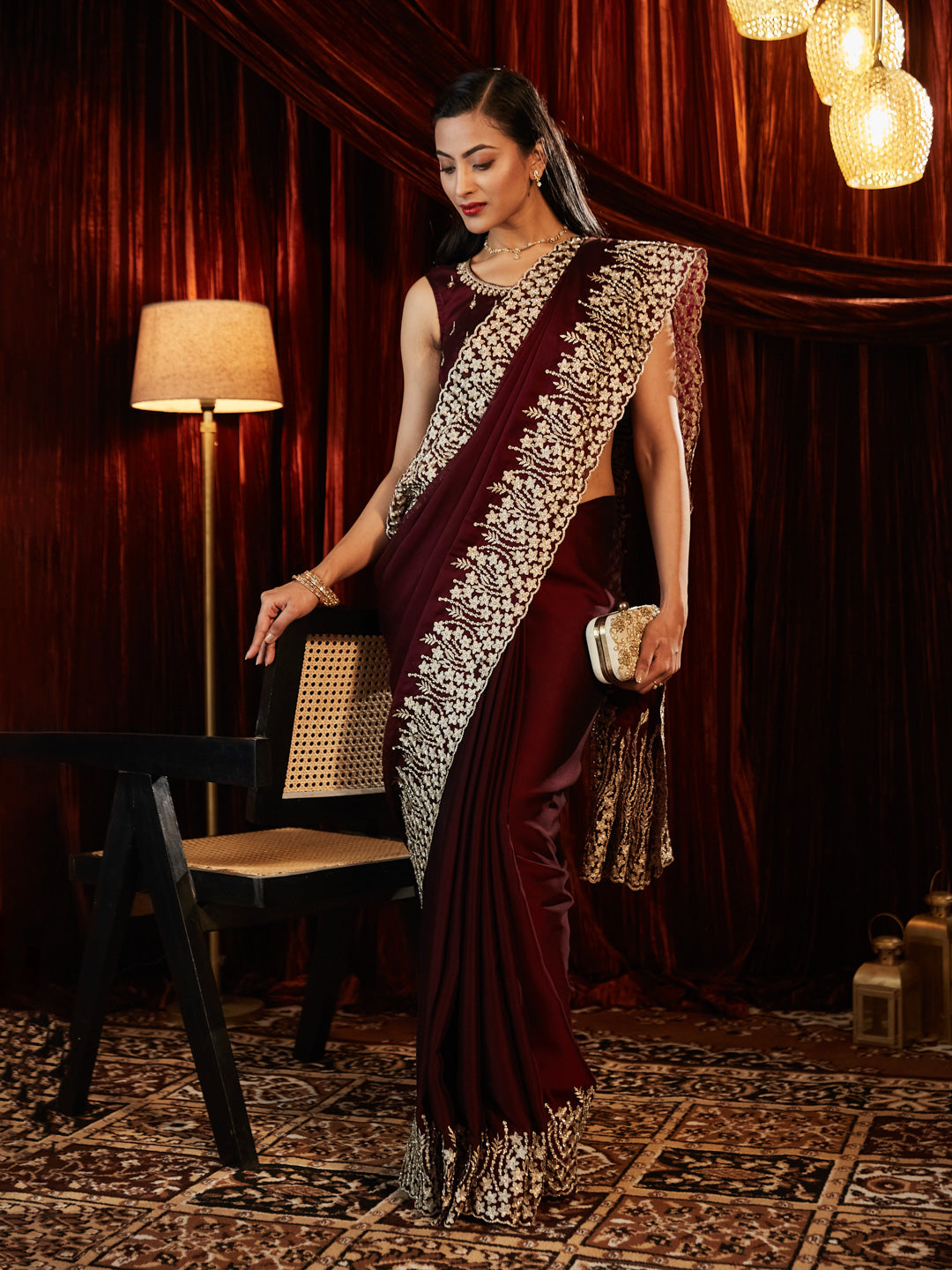 Dhiyona KS Women's Embroidered Saree