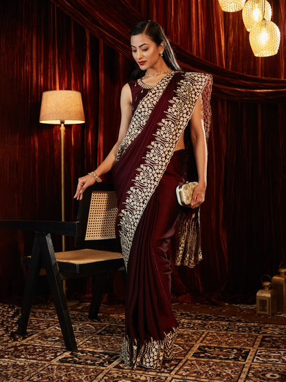 Dhiyona KS Women's Embroidered Saree
