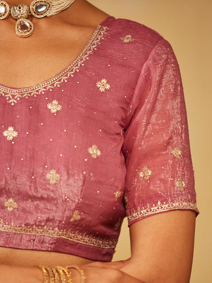 Dhiyona KS Women's Embellished Embroidered Pure Chiffon Saree