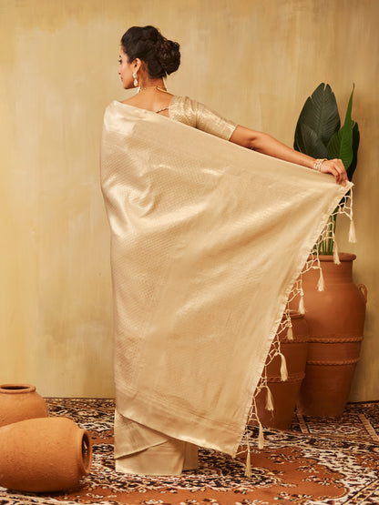 Dhiyona KS Women's Woven Design Zari Banarasi Saree
