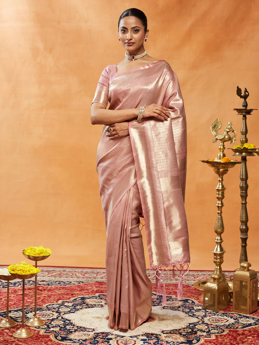 Dhiyona KS Women's Woven Design Womens Zari Art Silk Banarasi Saree