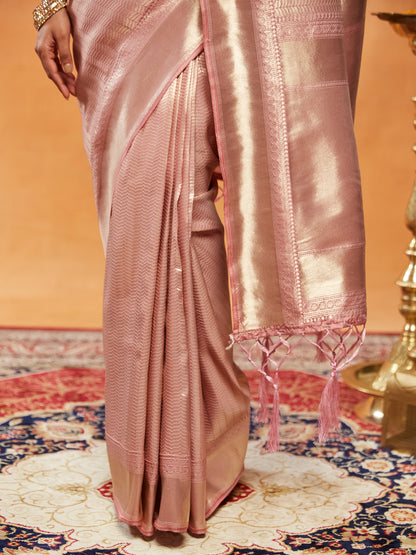 Dhiyona KS Women's Woven Design Womens Zari Art Silk Banarasi Saree