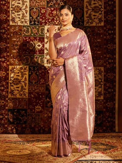 Dhiyona KS Women's Woven Design Zari Art Silk Banarasi Saree