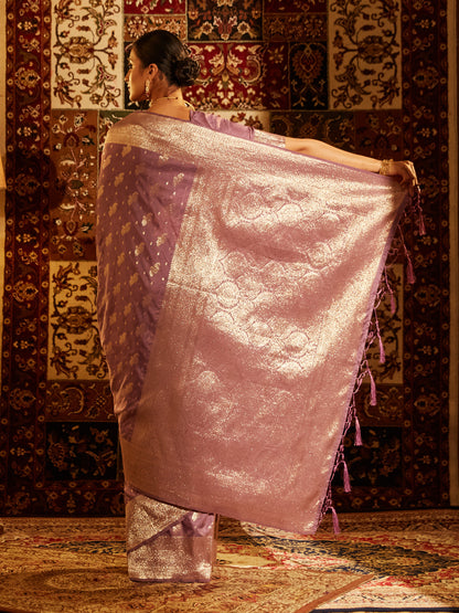 Dhiyona KS Women's Woven Design Zari Art Silk Banarasi Saree