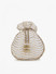 Dhiyona NR Off White & Gold-Toned Embellished Tasselled Potli Clutch