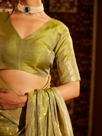 Dhiyona KS Women's Woven Design Zari Art Silk Banarasi Saree