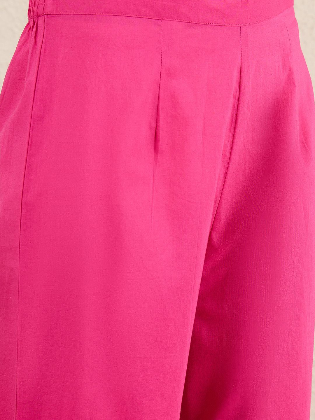 Women Ethnic Motifs Embroidered Regular Pure Cotton Kurta with Palazzos