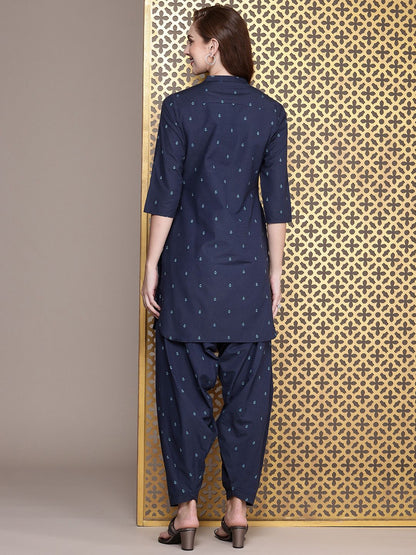 Dhiyona PD Women Women Woven design Regular Jashn Kurta with Patiala