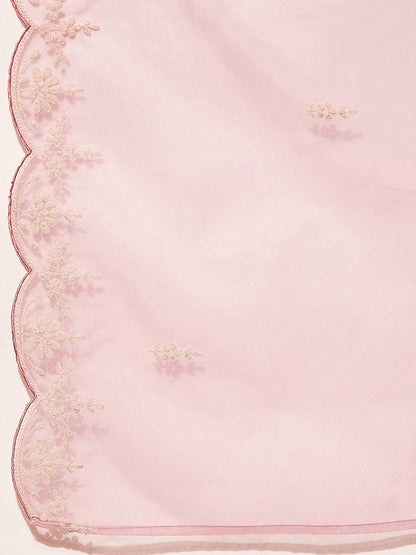 Dhiyona IE Yoke Design Regular Thread Work Kurta with Trousers & With Dupatta